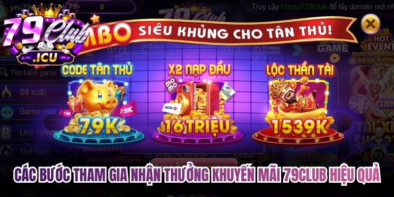 Khuyến Mãi 79club - Tổng Hợp Ưu Đãi Hot Nhất 2026 3 Các bước tham gia nhận thưởng khuyến mãi 79club hiệu quả