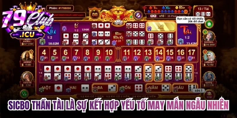 Sicbo Thần Tài – Tựa Game Hấp Dẫn Nên Trải Nghiệm 1 Sicbo thần tài là sự kết hợp giữa yếu tố may mắn ngẫu nhiên và khả năng quan sát